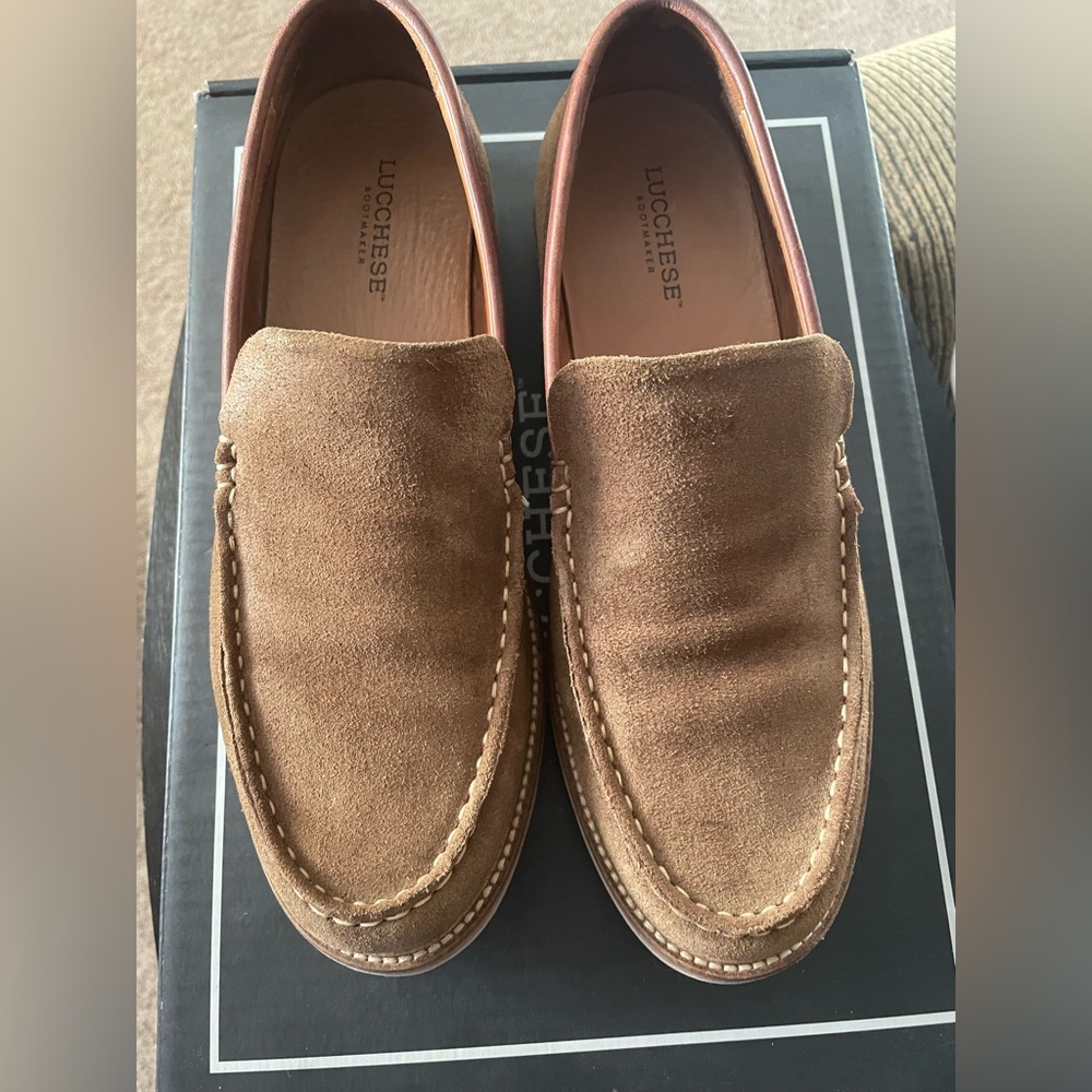 Used Lucchese After ride suede moccasins